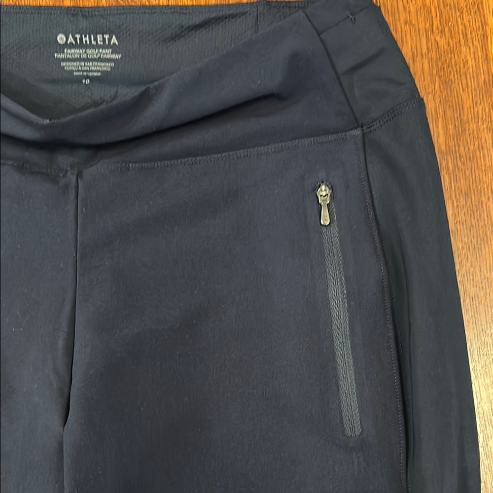 Athleta Navy High Rise Golf Pants